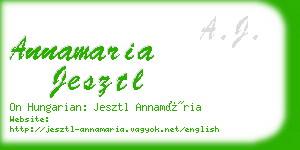 annamaria jesztl business card
